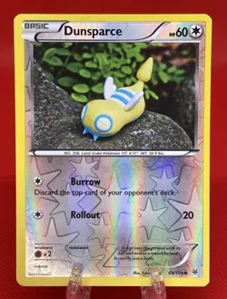 Pokemon TCG Dunsparce 68/108 XY Roaring Skies Reverse Holo English X&Y 2015 NM - Image 1
