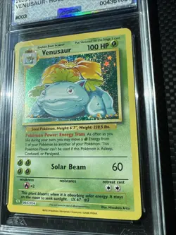 TWO 2023 Pokemon CLV EN Venusaur #003 HOLO LEGENDARY 10 & BULBASAUR PSA CGC - Image 3