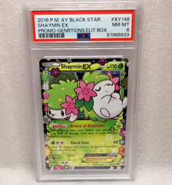 2016 POKEMON XY BLACK STAR PROMO GENERATIONS ELITE TRAINER BOX SHAYMIN EX PSA 8 - Image 1