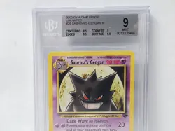 POKEMON GYM CHALLENGE #29 SABRINA'S GENGAR #29 BGS 9 VERY NICE!! - Image 2