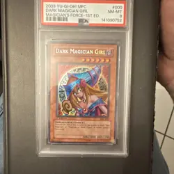 Konami Yu-Gi-Oh! Dark Magician Girl Magician's Force 1st Edition MFC-000 PSA 8 - Image 1