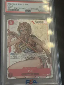 One Piece PSA 10 Nami R Promo 2022 OP01-016 25th Anniversary Japanese - Image 2