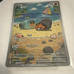 Pokemon Dwebble Illustration Rare Holo Sv: Black Bolt Card 129/086 2025 70 HP - Image 1