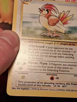 Pidgeotto 28/130 Base Set 2 Non Holo Rare Pokemon Card Light Play - Image 5