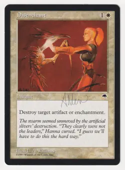Signed Disenchant LP Tempest Artist Lawrence Allen Williams 1997 WOTC MTG Magic! - Image 1