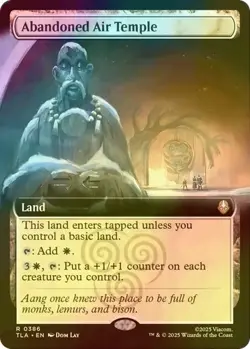 MTG Abandoned Air Temple (Extended Art) (386) | NM Foil | Avatar {TLA} - Image 1