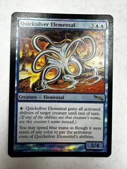 FOIL Quicksilver Elemental *Mirrodin* MTG Magic the Gathering - Image 1