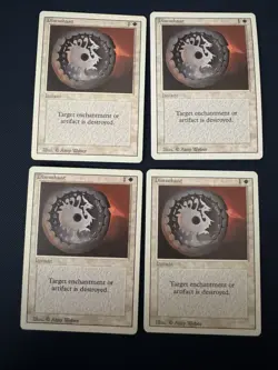 MTG - Magic The Gathering- Disenchant X 4 - Revised - LP/EX! - Image 1