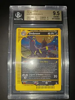 Pokemon Umbreon Holo Aquapolis BGS 9.5 Gem Mint No Shining Goldstar - Image 1