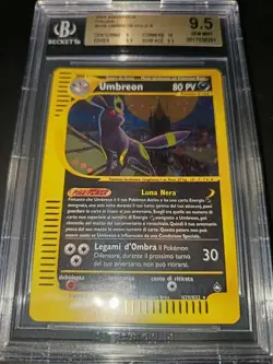 Pokemon Umbreon Holo Aquapolis BGS 9.5 Gem Mint No Shining Goldstar - Image 2