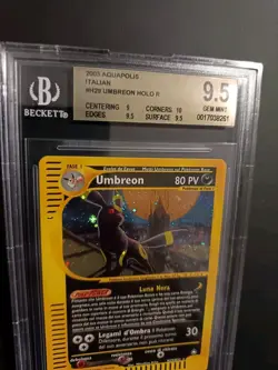 Pokemon Umbreon Holo Aquapolis BGS 9.5 Gem Mint No Shining Goldstar - Image 4