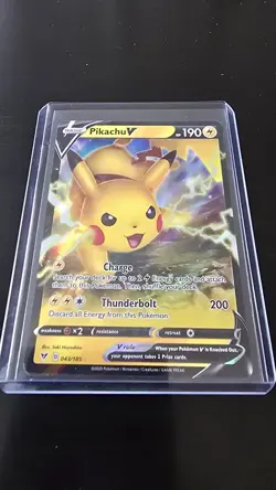 Pikachu V 043/185 Vivid Voltage Englisch Farbenschock Pokemon Karte - Image 4