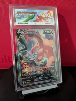 Charizard v Alternative Art Brilliant Stars 154/172 Ace 10 Pokemon TCG (PSA) - Image 2