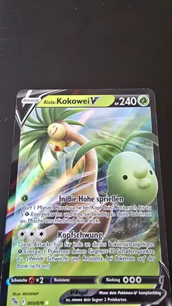Alolan Exeggutor V 005/078 Pokemon GO Holo Kokowei Deutsch - Image 3
