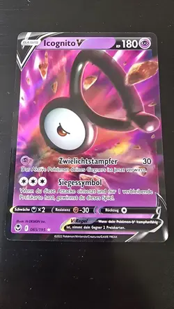 Icognito V 065/195 Silberne Sturmwinde Pokemon Pokemon Karte Deutsch - Image 1