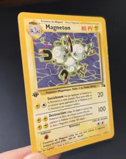 Carte Pokemon MAGNETON 11/62 Holographique EDITION 1 Wizards Fossile FR TBE - Image 4