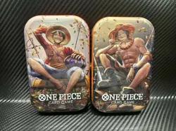 Set Of 2 Sealed One Piece Card Game Mini Tin Lot Vol. 2 OP-13 - Image 1