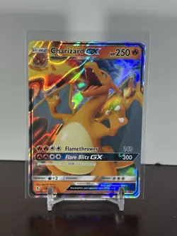 Pokemon TCG Charizard GX Holo Ultra Rare Card Hidden Fates 9/68 - Image 1