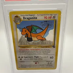 Dragonite Black Star Promo 5 WB Movie Promo Pokemon Card Heavy Play PSA 2 - Image 3