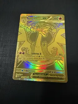 Pokemon TCG Mega Charizard X EX Gold Holo Card PFL Set English - Image 2