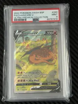2022 Pokemon SWSH Charizard V Ultra-Premium Collection Card PSA 9 - Image 1
