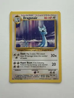Pokemon TCG Dragonair 18/102 Base Set Non-Holo Rare Card - Image 1
