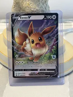 Eevee V SWSH065 Battle Academy NM Holofoil Promo Rare Pokemon Card - Image 1