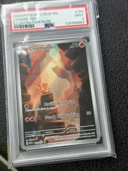 Pokemon TCG Charmander #168/165 Sv: Scarlet & Violet 151 Card PSA 9 - Image 1