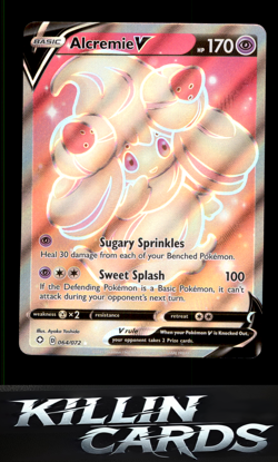 Alcremie V (Full Art) 064/072 Pokemon Ultra Rare Shining Fates Card NM - Image 1