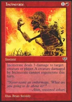 MTG magic cards 4x Incinerate Mirage Light Play, English - Image 1