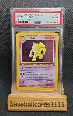 Hypno - 8/62 - Pokemon Fossil 1st Edition Holo Rare Card WOTC PSA 9 P1 - Image 1