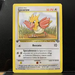 Pokemon TCG Jungle Spearow Card 62/64 Regular Common 1st Edition Italian Version - Image 1