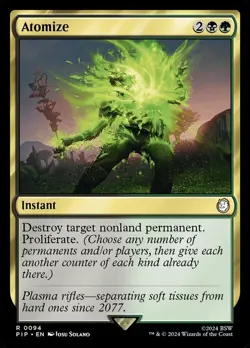 MTG Atomize, Moderate Play, English Universes Beyond: Fallout - Image 1