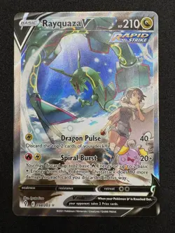 Rayquaza V (Alternate Art) 194/203 SWSH07: Evolving Skies Holo NM Pokemon TCG - Image 1