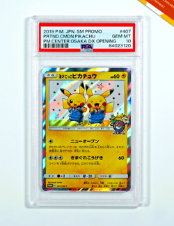 Pokemon PSA 10 Pretend Comedian Pikachu #407 Pokemon Center Osaka 2019 Japanese - Image 1