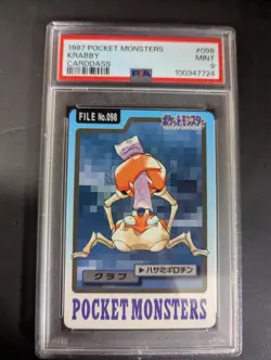 1997 POCKET MONSTERS #098 KRABBY CARDDASS PSA9 - Image 1