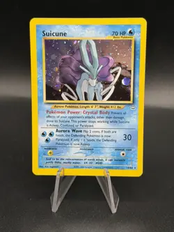 Pokemon TCG Suicune Neo Revelation Holo Rare 14/64 LP EM3 - Image 1