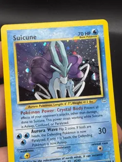 Pokemon TCG Suicune Neo Revelation Holo Rare 14/64 LP EM3 - Image 2