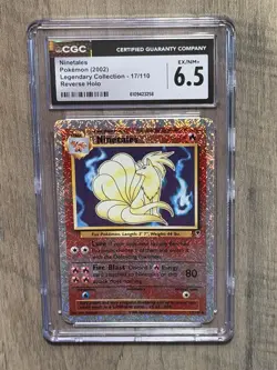 CGC 6.5 Pokemon 2002 Ninetales 17/110 Legendary Collection Reverse Holo - Image 1