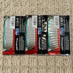 Set Of 3 Pokemon Scarlet & Violet Obsidian Flames Booster Packs New & Sealed - Image 2