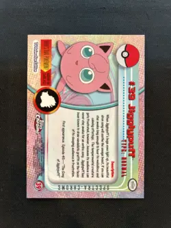 2000 Topps Chrome Pokemon Jigglypuff Spectra #39 - NM - Image 2