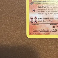 1999 Pokemon Fossil 1st Edition #27 Moltres Rare Pokemon Gaming - Image 2