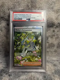 2025 POKEMON MEG EN-SPECIAL ILLUSTRATION RARE #186 WALLY'S COMPASSION PSA 8 - Image 1