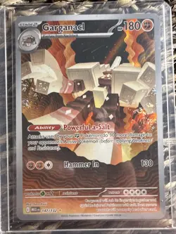 Pokemon TCG Garganacl 147/132 ME01 Mega Evolution NM Condition - Image 1