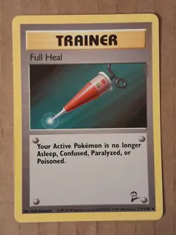 Pokemon Full Heal 106/130 Base Set 2 NM See Pictures - Image 1