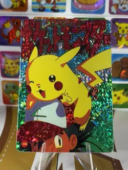 Pokemon Vintage Vending Machine Holo prism Nintendo 1998 Bandai Rare sticker - Image 1