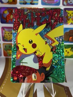 Pokemon Vintage Vending Machine Holo prism Nintendo 1998 Bandai Rare sticker - Image 2