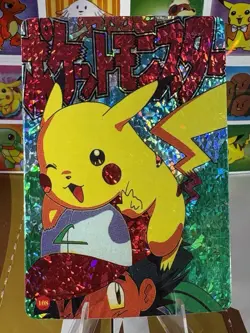Pokemon Vintage Vending Machine Holo prism Nintendo 1998 Bandai Rare sticker - Image 4