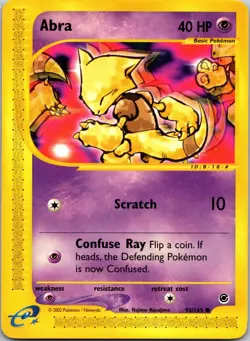 Abra Common Expedition 093/165 MP Pokemon TCG - Image 1