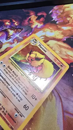 Pokemon TCG Flareon Jungle 3/64 Holo Unlimited Holo Rare LP No Symbol - Image 4